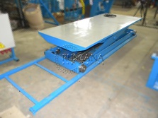 Mesa de recepción hidráulica