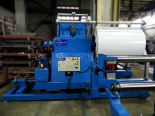 Steel coil rewinding line