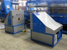 Elbow making machine and crimping machine